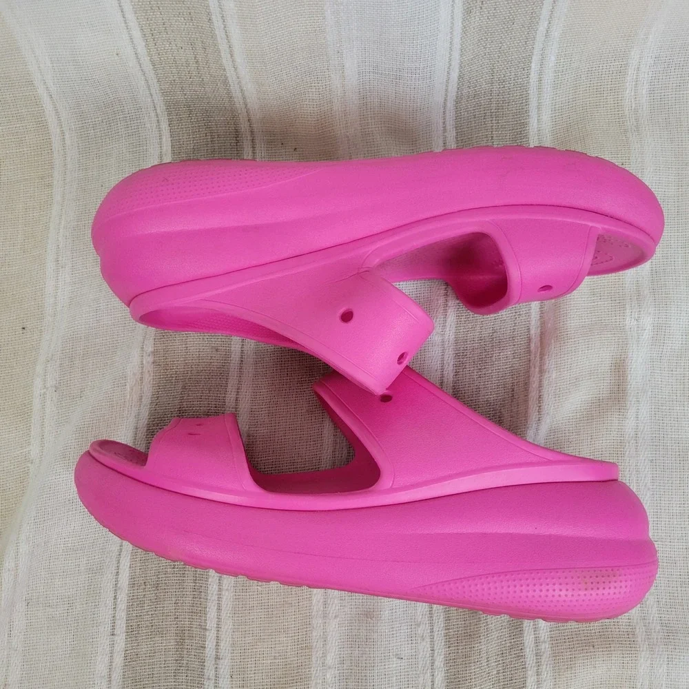 Crocs Classic Crush Sandals Hot Pink Size Men's 11